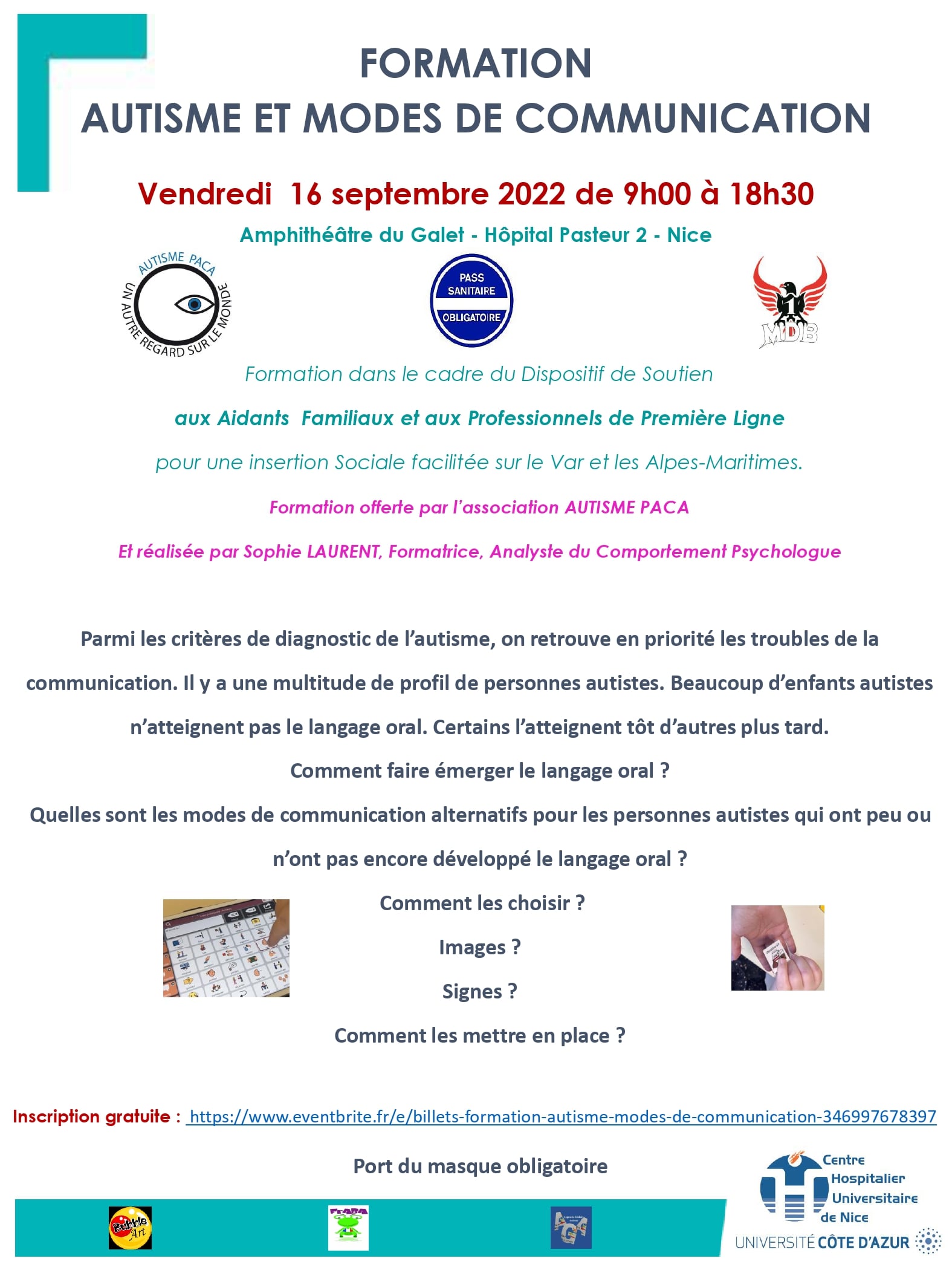 affiche formation autisme paca